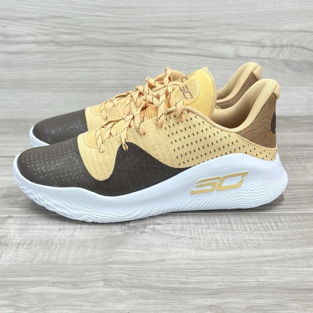 Under Armour Curry 4 Low FloTro Men's Size 12.5 Beige Basketball Shoes 302662